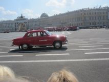 Rent Cars and Buses: GAZ 21 Volga Red